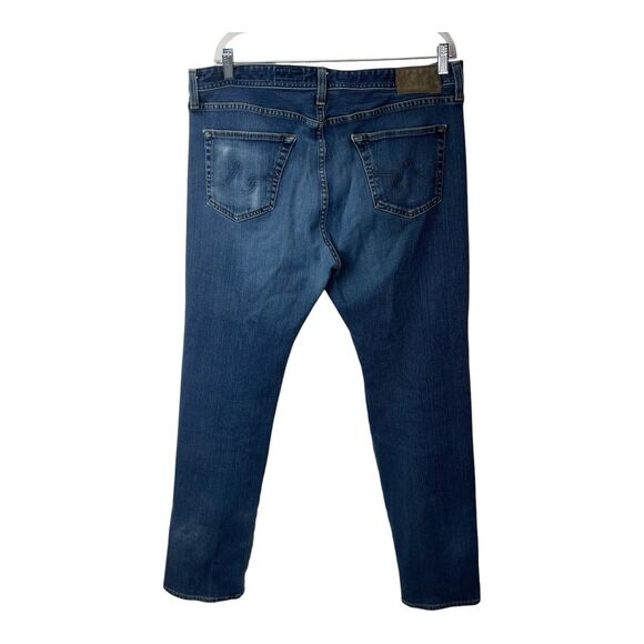 AG Adriano Goldschmied The Graduate Men's Tailored Leg Jeans 38x34 Dark Wash USA - Picture 4 of 8